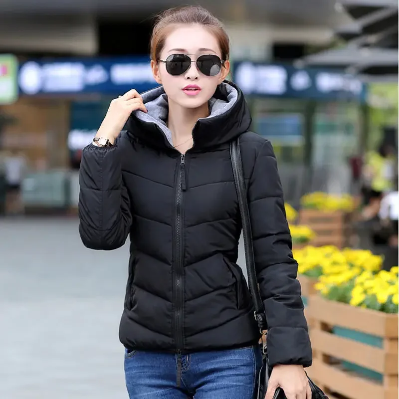 Red Female Coats Short Quilted - огляд і ціна Modern Korean Lifestyle