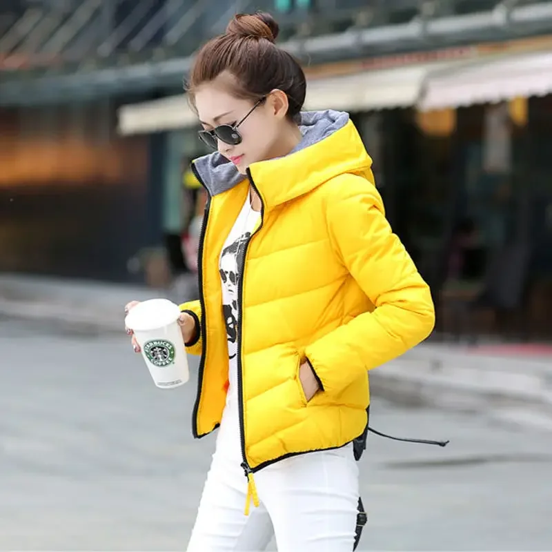 Red Female Coats Short Quilted - огляд і ціна Modern Korean Lifestyle